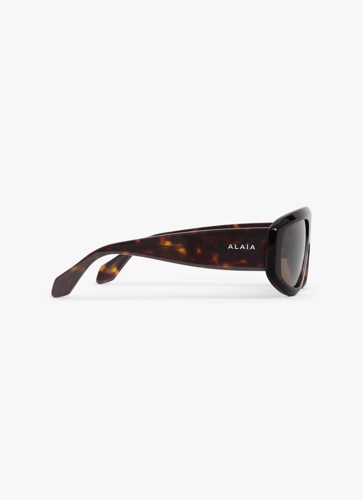 AVIATOR MASK SUNGLASSES ALAÏA DARK HAVANA AVIATOR MASK SUNGLASSES